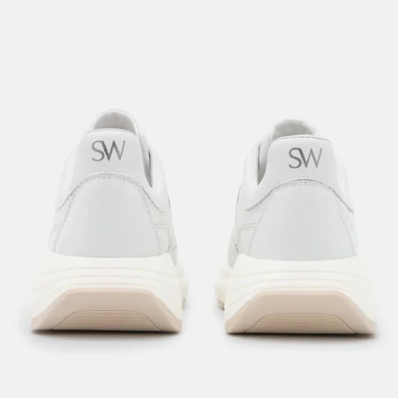 Stuart Weitzman SW, Authentic Designer, Willow Runner Mixed Media Sneakers - Picture 2 of 10